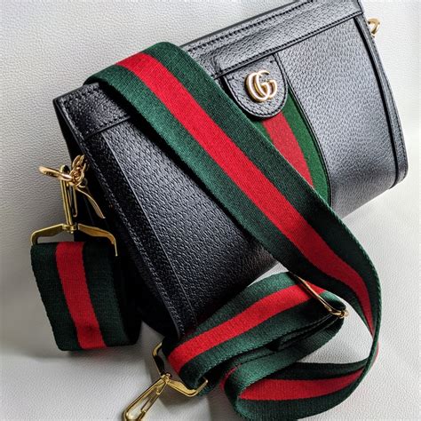 gucci bag with canvas strap|gucci bag strap only.